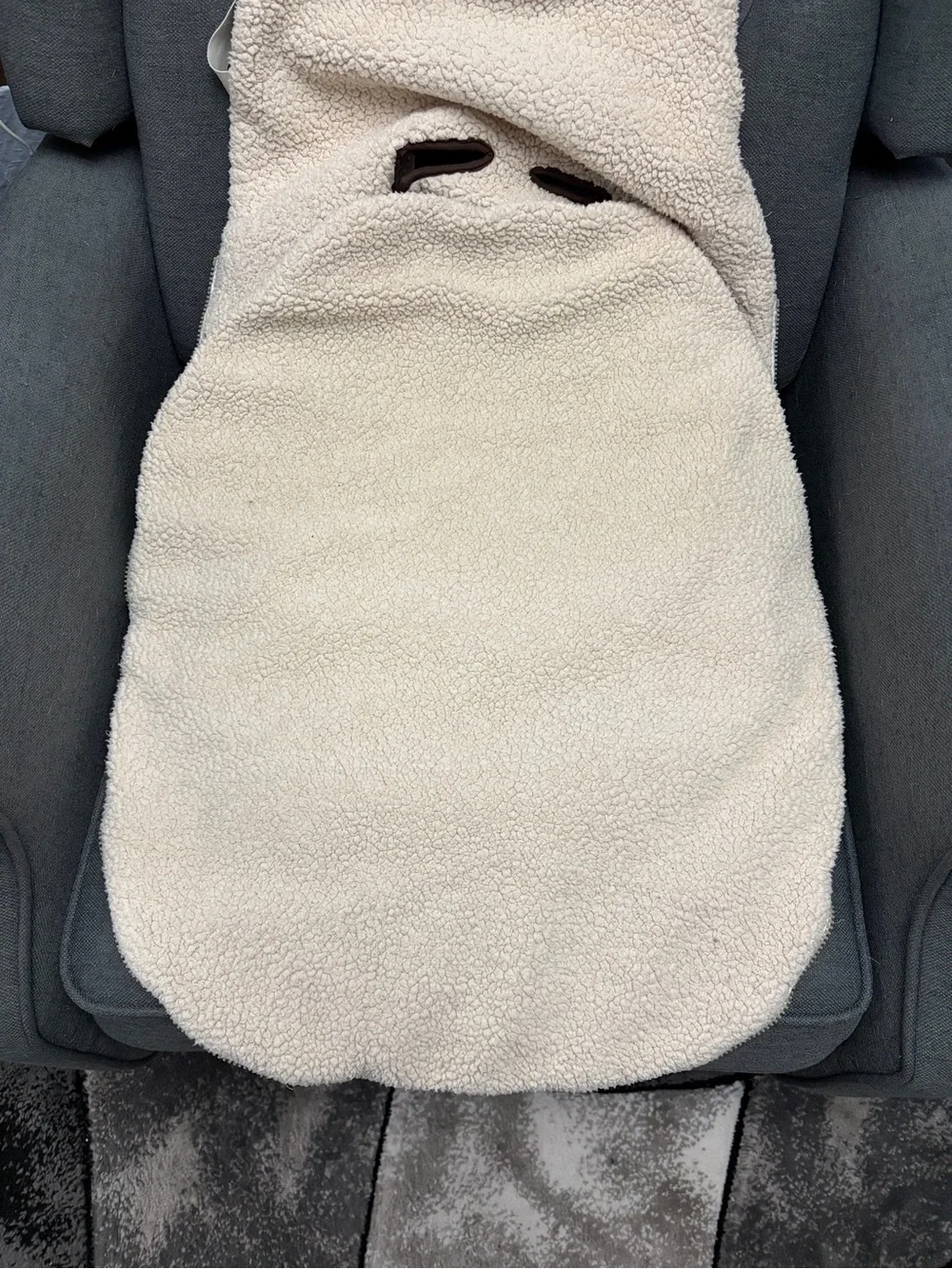JJ Cole Collection Brown and Cream Winter Seat Insert